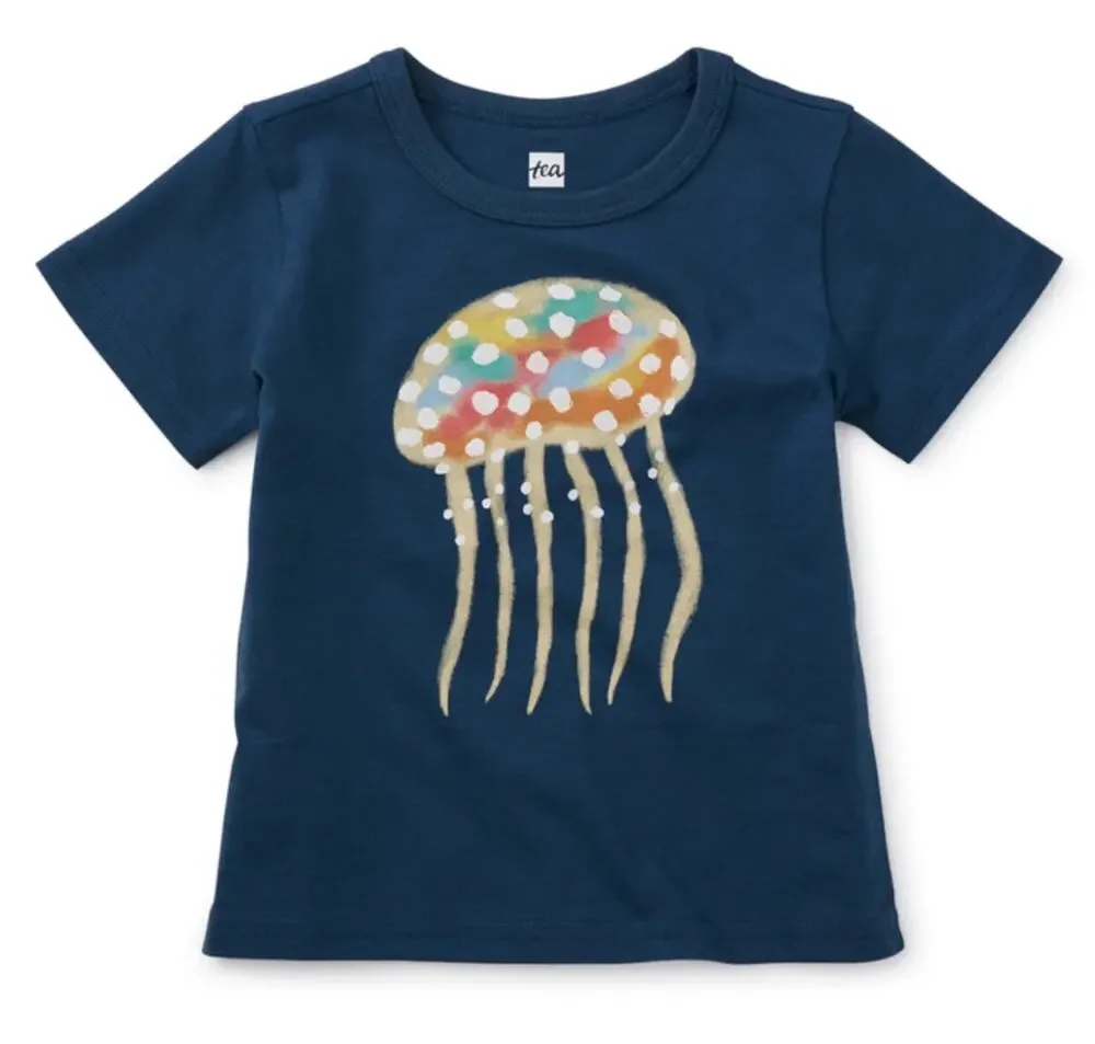 Tea Collection NWT Rainbow Jelly Graphic Tee. 12-18 Months.